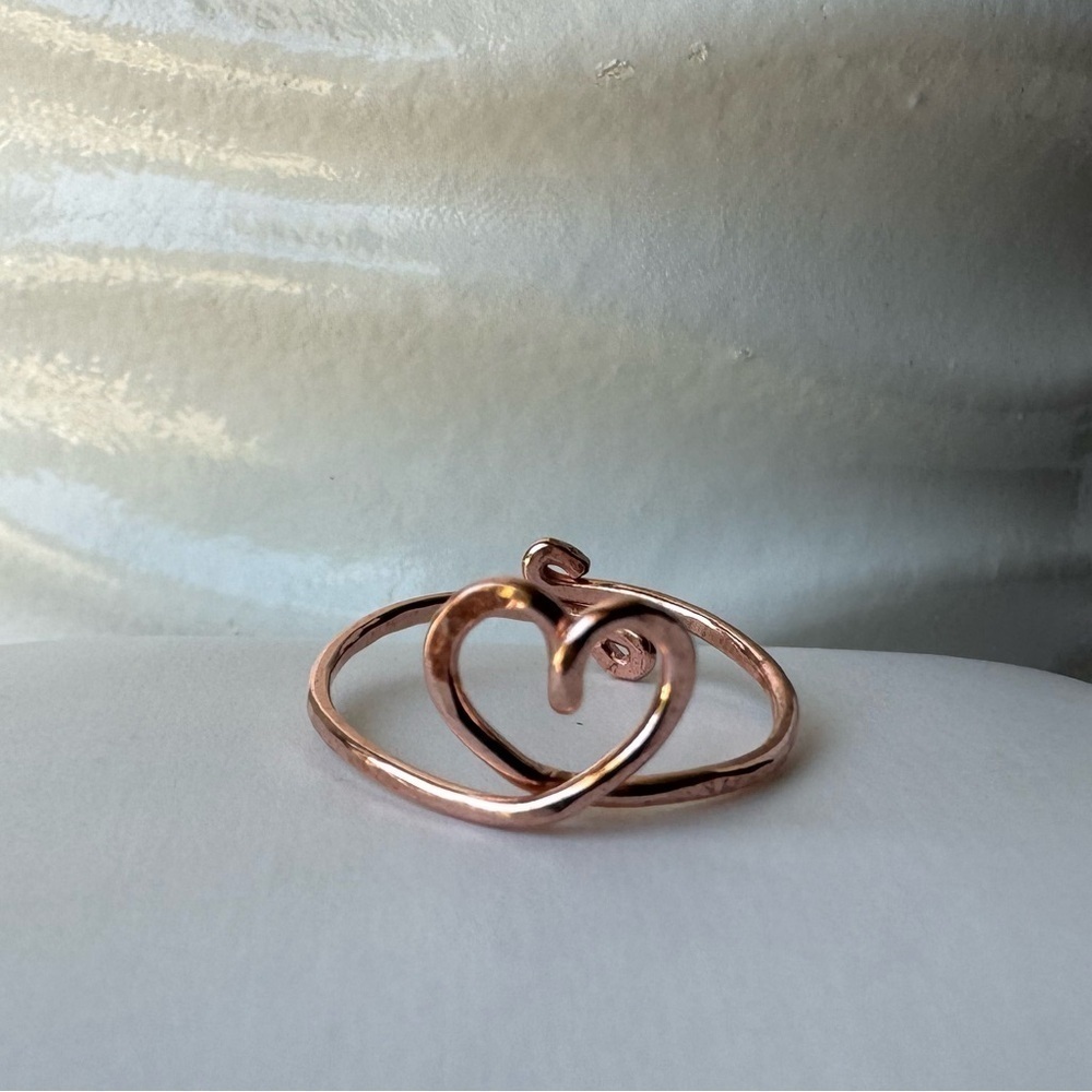 Artisan Toe Ring Copper Adjustable - Picture 10 of 12